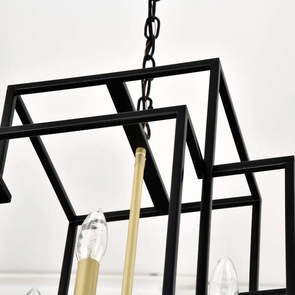 Ceiling Light in Kitchen with 8-Light Lantern Style & Adjustable Height