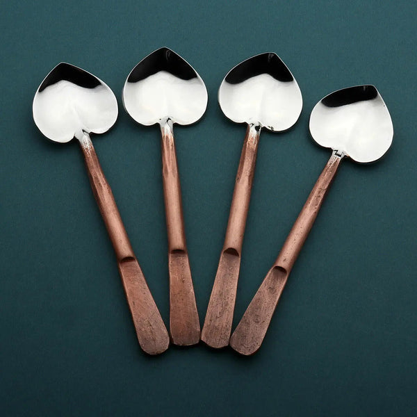 Celia Heart Coffee/Dessert Table Spoon 4 Pc. Set