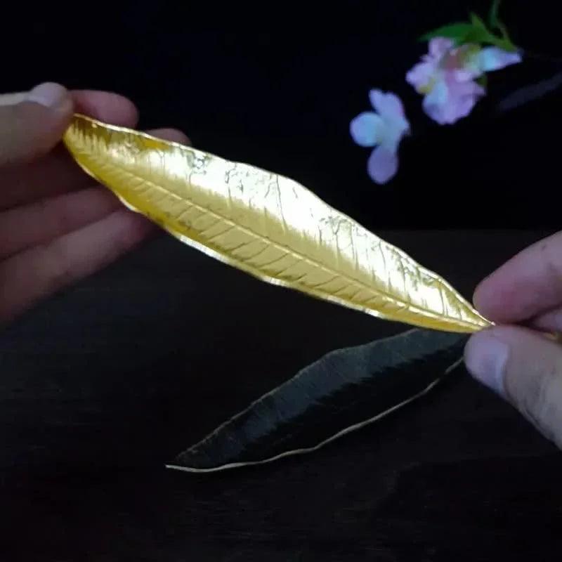 Ceramic Incense Holder - Japanese Tree Leaf Design