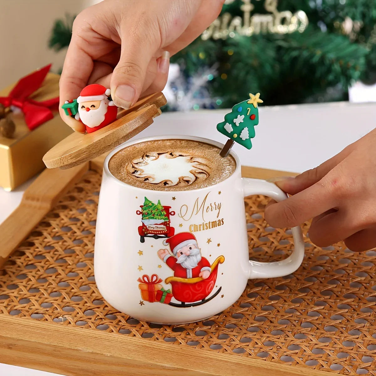 Ceramic Santa Claus Mug - Christmas Gift Set