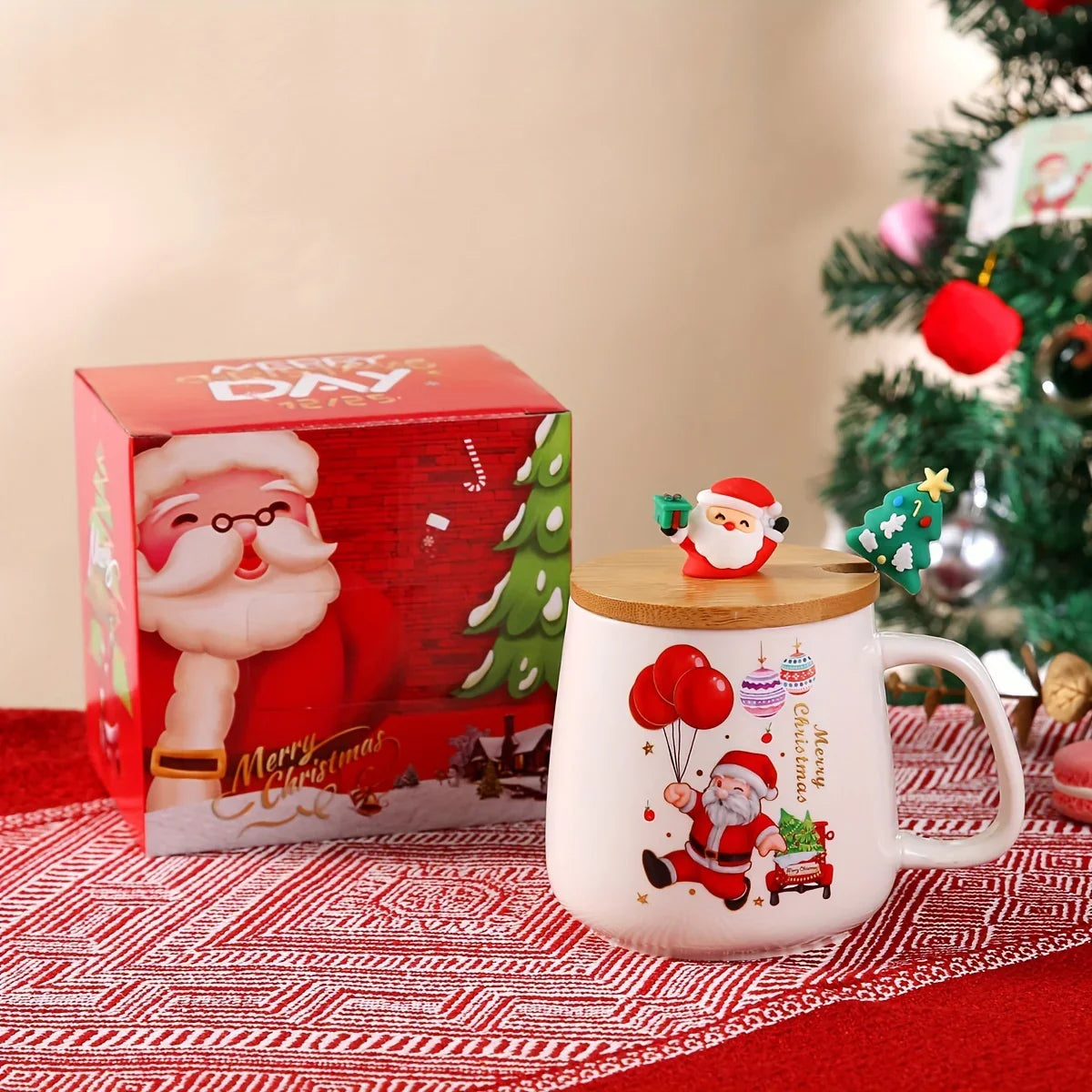 Ceramic Santa Claus Mug - Christmas Gift Set