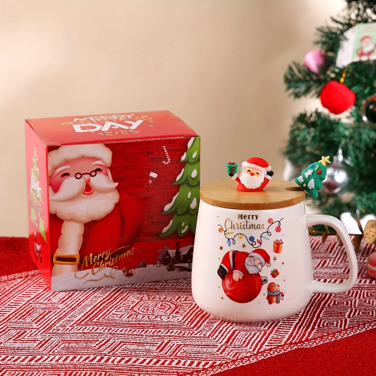 Ceramic Santa Claus Mug - Christmas Gift Set