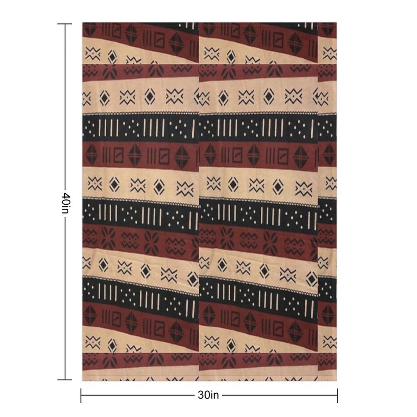 Indigenous Patterns of Earth. Designed by Amarican10. Premium Throw Blanket