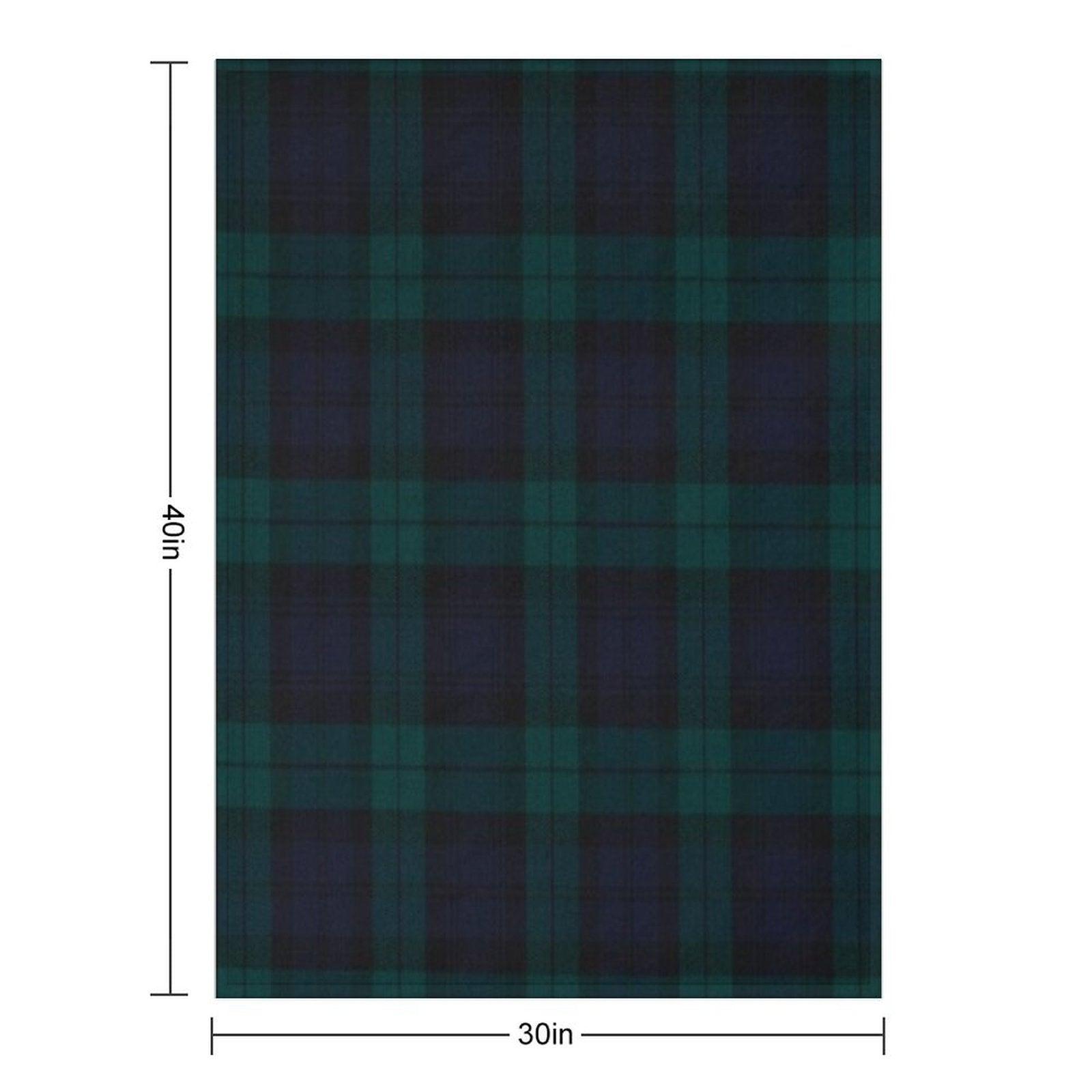 Black Watch Scottish Tartan Throw Blanket