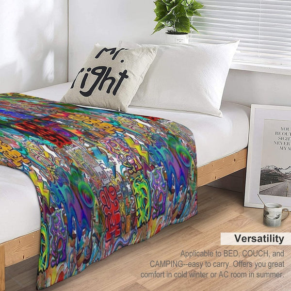 Graffiti 2021 Machine-washable Throw Blanket
