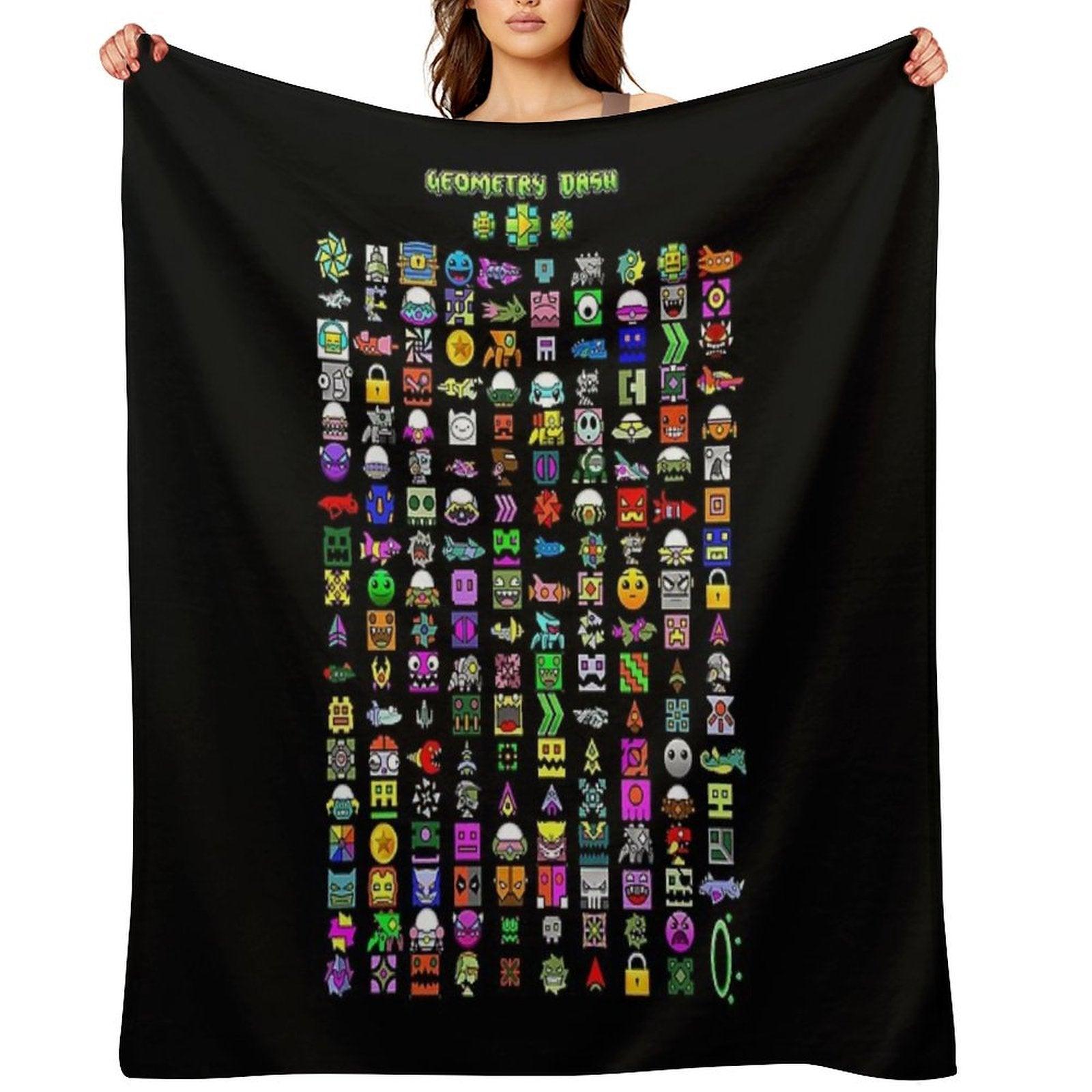 Geometry Dash Throw Blanket