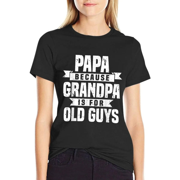 Funny Papa Art For Grandpa Men Dad Grandfather Father's Day T-Shirt