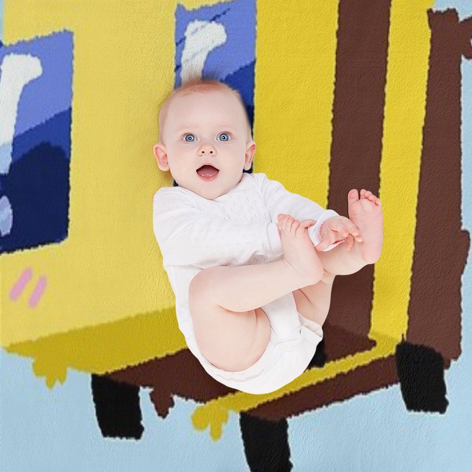 Minecraft Bee Throw Blanket BionZax