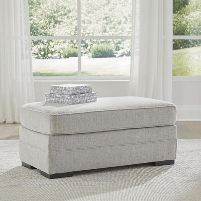 Eastonbridge Upholstered Rectangular Ottoman Light Gray