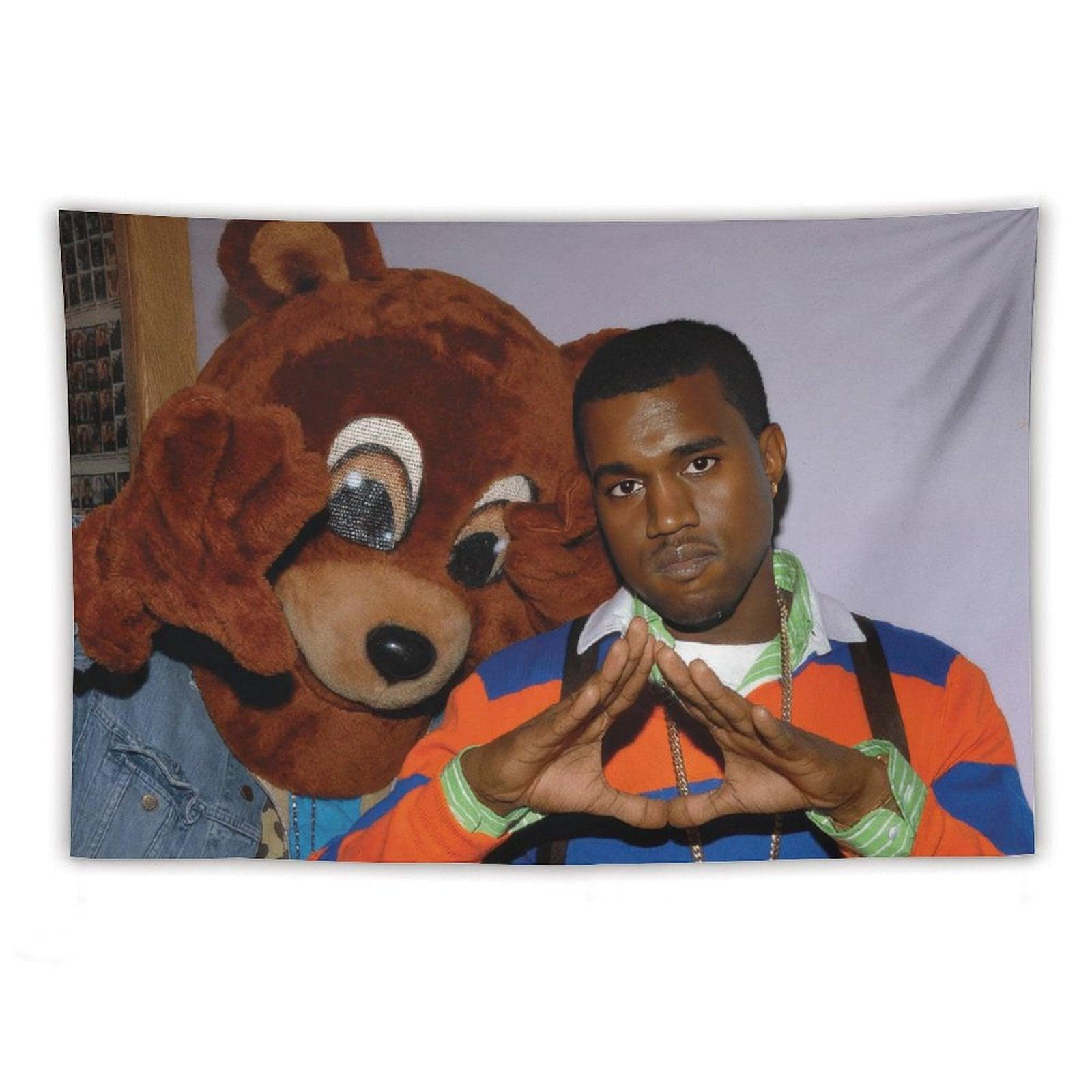 Kanye with Bear Tapestry