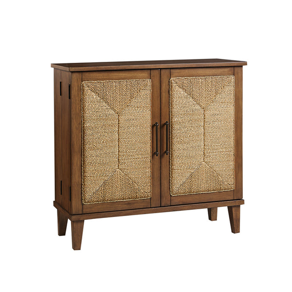 Seagate Handcrafted Seagrass 2-Door Accent Chest