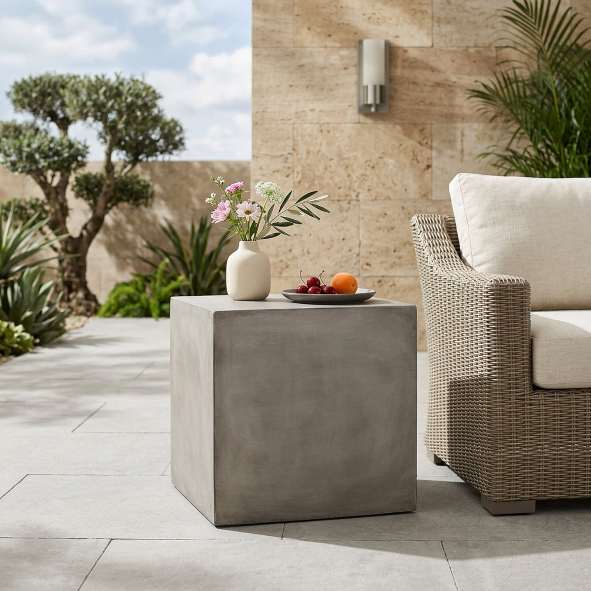 Outdoor MGO Square Side Table