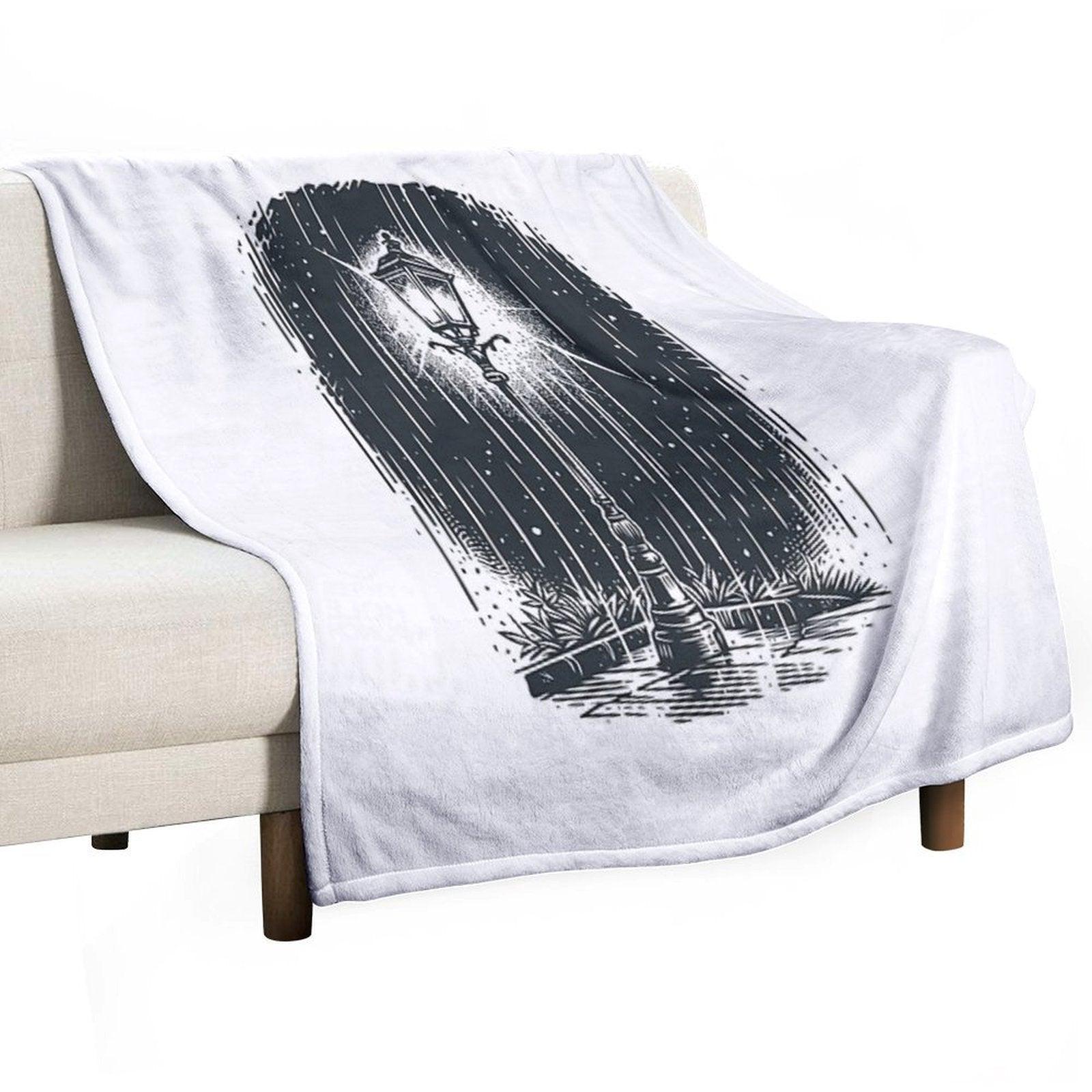 Lamp in The Dark Throw Blanket