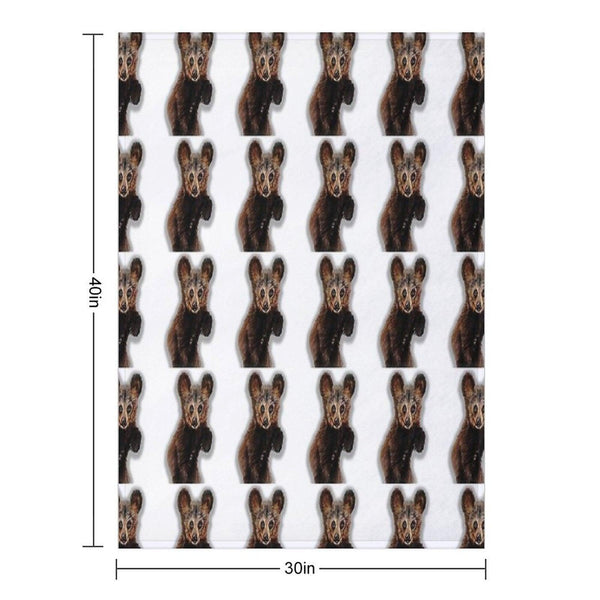 Cute Bear Drawing Throw Blanket