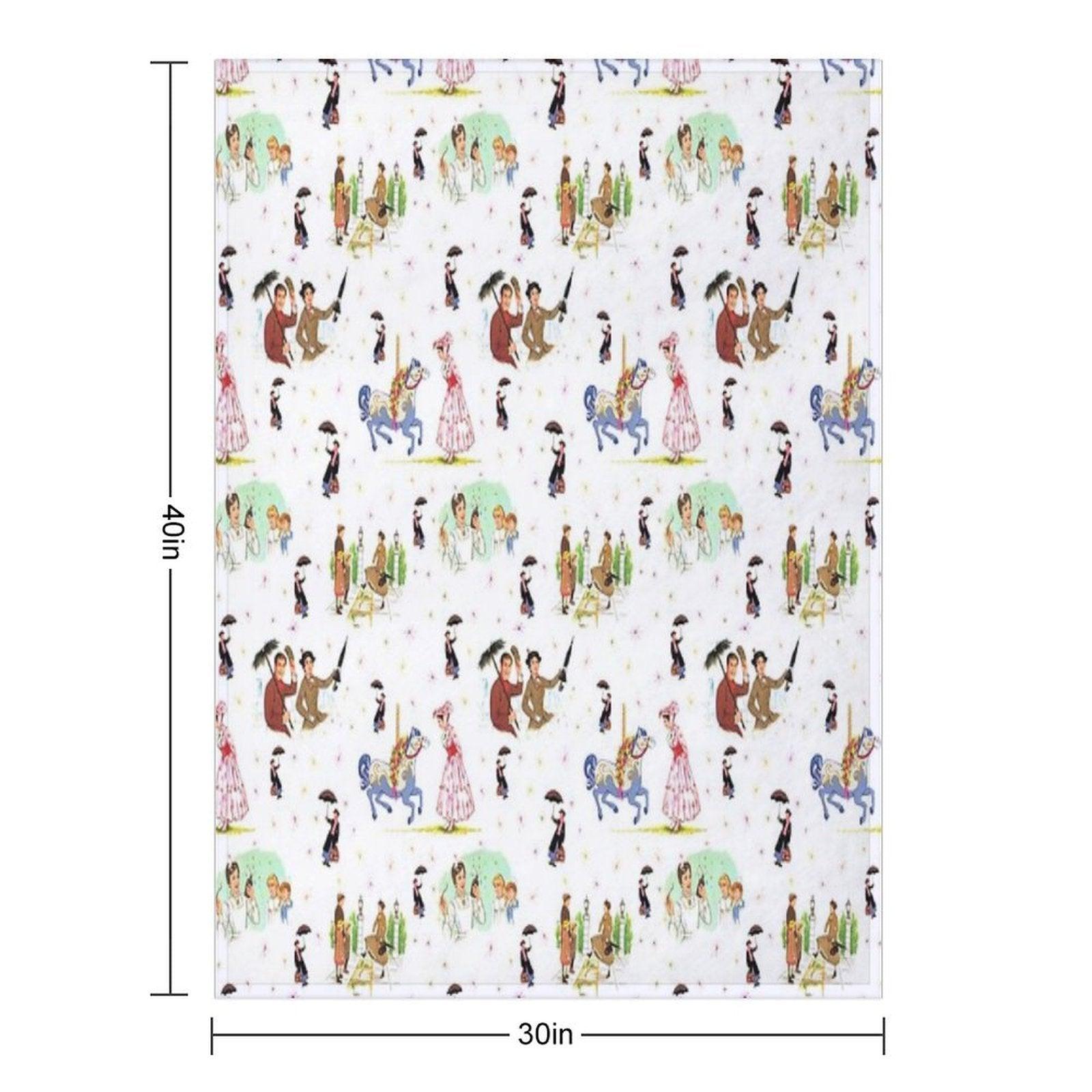 Mary Poppins IX Throw Blanket