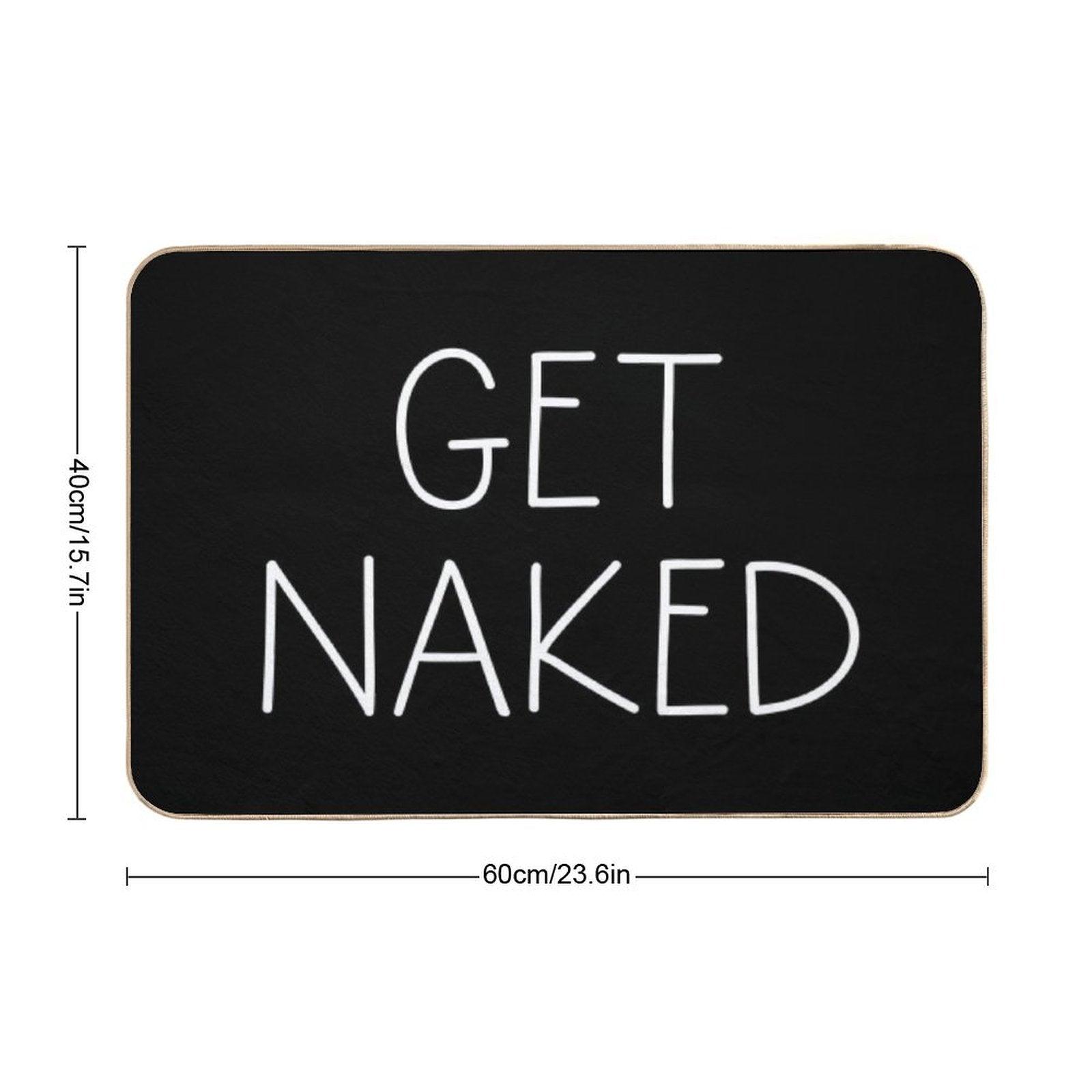 Get Naked Black Bath Mat