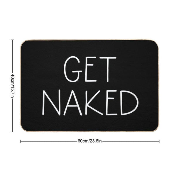 Get Naked Black Bath Mat