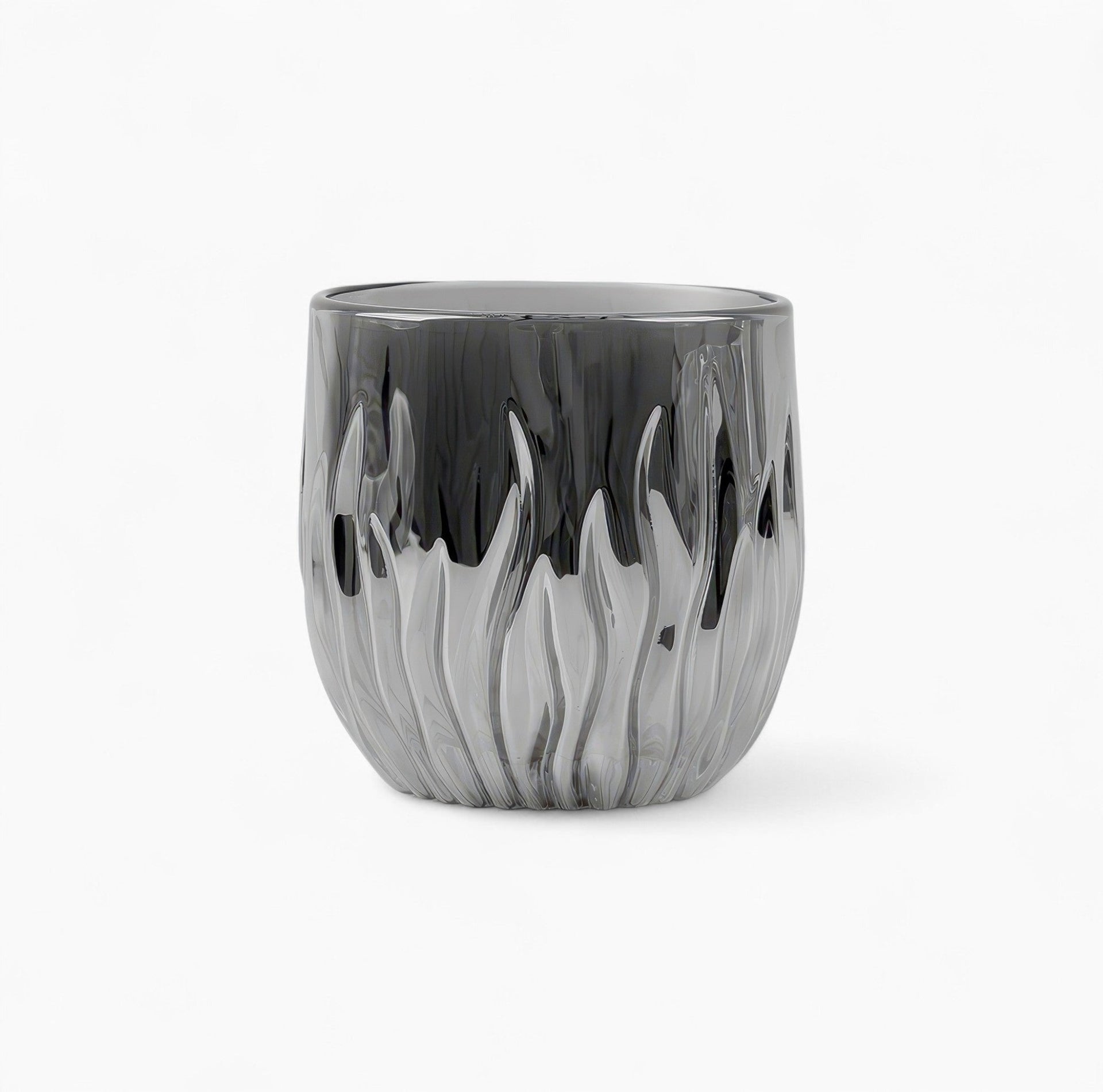 Flame Crystal Cut Glass Coffee Cup