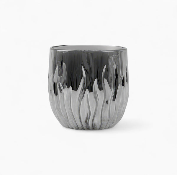 Flame Crystal Cut Glass Coffee Cup