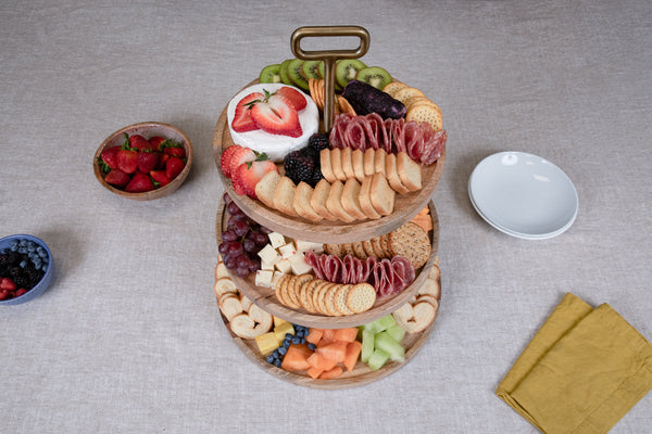 Tapas 3 Tier Serving Tray Picnic Time Family of Brands