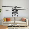 CH47D-F Chinook Front Metal Aircraft Wall Art - NCP0371 - 19.3" - 49 cm