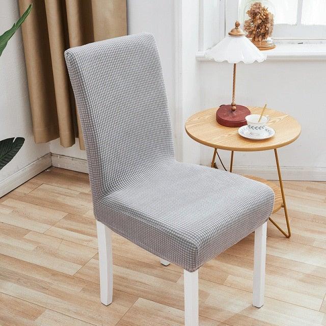 Chair Cover Polyester Fiber Elastic Stool Cover Hotel Restaurant Chair Antifouling Cover  Washable Spandex Kitchen Chair Covers for Dining Room Christmas Decoration Holiday Party Protector for Kitchen