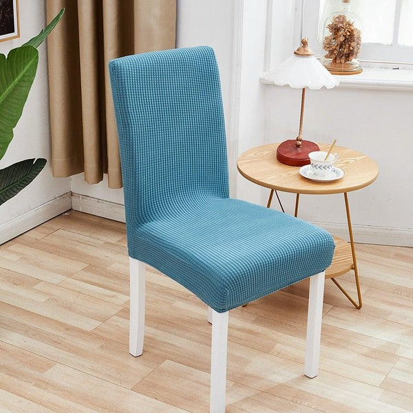 Chair Cover Polyester Fiber Elastic Stool Cover Hotel Restaurant Chair Antifouling Cover  Washable Spandex Kitchen Chair Covers for Dining Room Christmas Decoration Holiday Party Protector for Kitchen