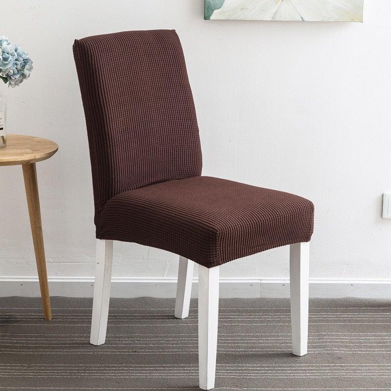 Chair Cover Polyester Fiber Elastic Stool Cover Hotel Restaurant Chair Antifouling Cover  Washable Spandex Kitchen Chair Covers for Dining Room Christmas Decoration Holiday Party Protector for Kitchen