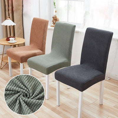 Chair Cover Polyester Fiber Elastic Stool Cover Hotel Restaurant Chair Antifouling Cover  Washable Spandex Kitchen Chair Covers for Dining Room Christmas Decoration Holiday Party Protector for Kitchen
