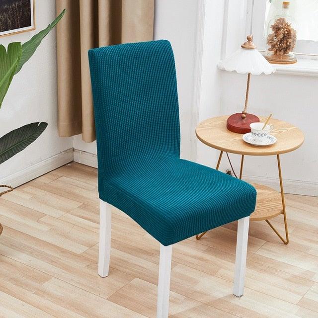 Chair Cover Polyester Fiber Elastic Stool Cover Hotel Restaurant Chair Antifouling Cover  Washable Spandex Kitchen Chair Covers for Dining Room Christmas Decoration Holiday Party Protector for Kitchen