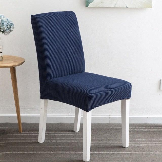 Chair Cover Polyester Fiber Elastic Stool Cover Hotel Restaurant Chair Antifouling Cover  Washable Spandex Kitchen Chair Covers for Dining Room Christmas Decoration Holiday Party Protector for Kitchen