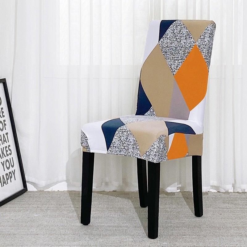 Chair Covers For Dining Room Stretch Spandex Removable Washable Anti-dust Seat Slipcover Multicolor  Chair covers  Chair Covers For Dining Room With Printed Patterns Easy Slip-on Stretchy Dining Room Chair Covers