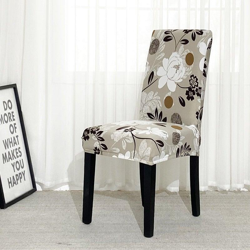 Chair Covers For Dining Room Stretch Spandex Removable Washable Anti-dust Seat Slipcover Multicolor  Chair covers  Chair Covers For Dining Room With Printed Patterns Easy Slip-on Stretchy Dining Room Chair Covers