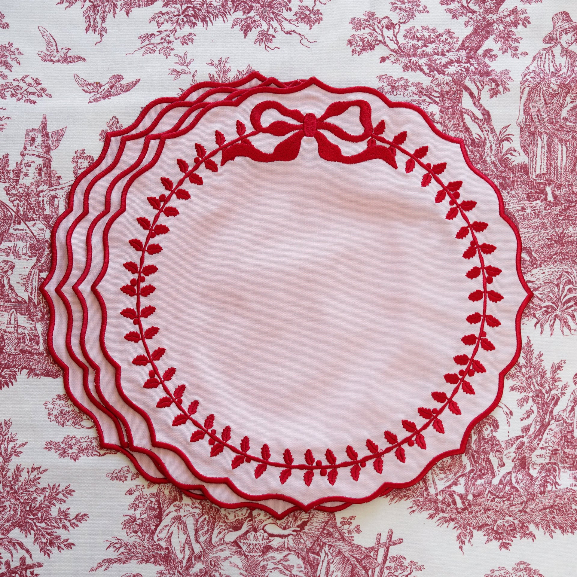 CHAMPAGNE PINK COTTON PLACEMATS (SET OF 4)