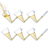 Champagne Shooter - Chug Flutes Guzzler Glasses Unique Gifts for Bachelorette Party Favors & White Elephant Gifts, Drinking Games - Bubbly Champagnes Prosecco & More Bong Style, Reusable Acrylic 6pk