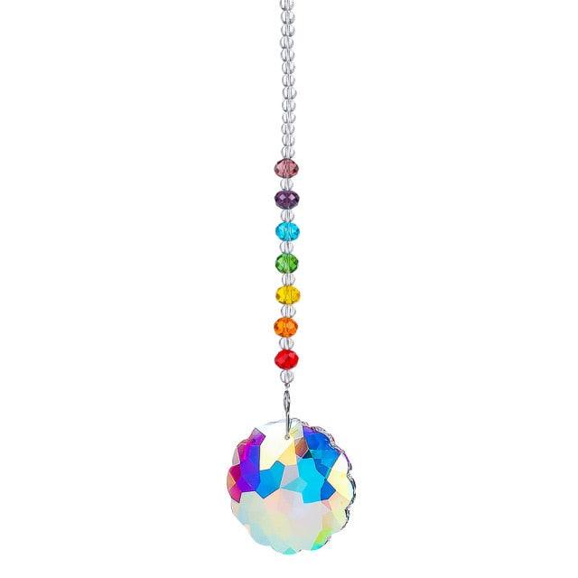 Chandelier Crystals Ball Prism Pendant Maker Sun Catcher Crystal Rainbow Maker Drops Hang for Window Home Decor Car Charms Hanging  Wind Chimes Hanging Ornament Garden Decor