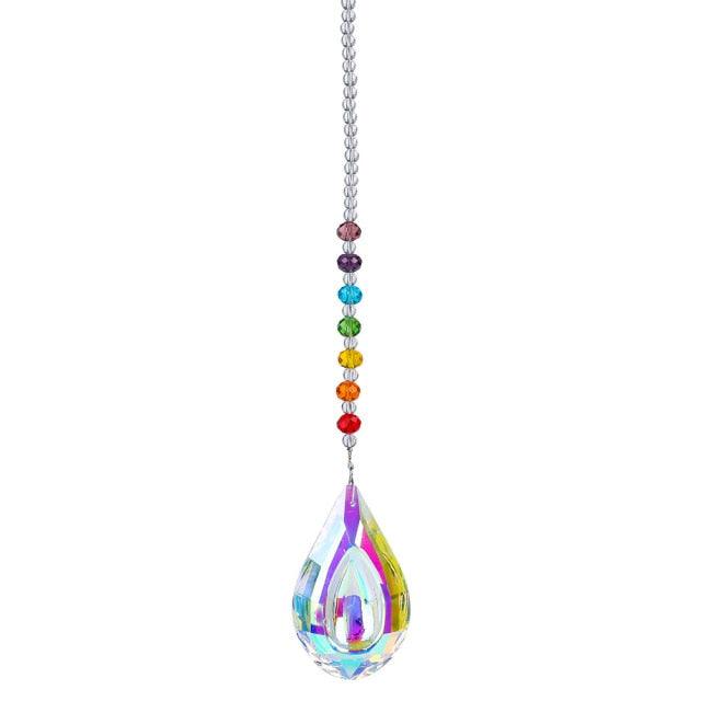Chandelier Crystals Ball Prism Pendant Maker Sun Catcher Crystal Rainbow Maker Drops Hang for Window Home Decor Car Charms Hanging  Wind Chimes Hanging Ornament Garden Decor