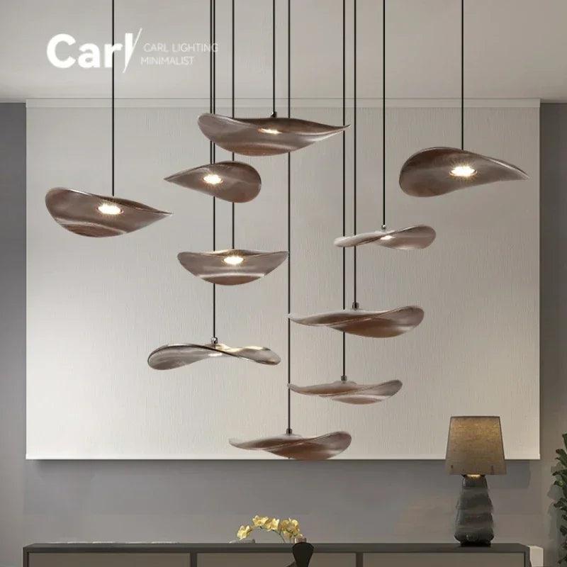 Chandelier - Multi-head Walnut