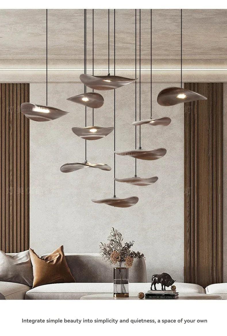 Chandelier - Multi-head Walnut