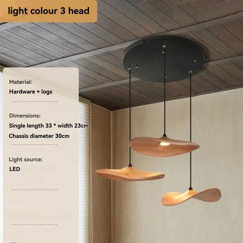 Chandelier - Multi-head Walnut
