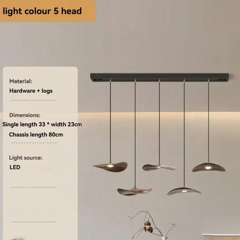 Chandelier - Multi-head Walnut