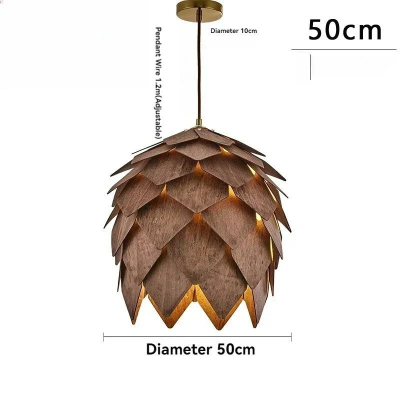 Chandelier - Retro Walnut Pendant