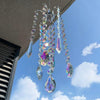 Chandelier Wind Chimes Home Decor Ornaments AB Coating Crystal Prisms Hanging Suncatcher Rainbow Chaser Window Curtains Jewelry Pendant For Home Room Wedding Garden Decor Gifts Photography