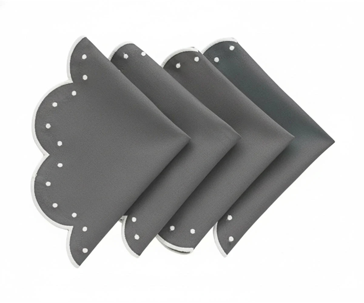 Placemats Round - Scallop Placemat Washable