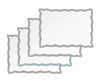 Charcoal placemats - Double Scalloped