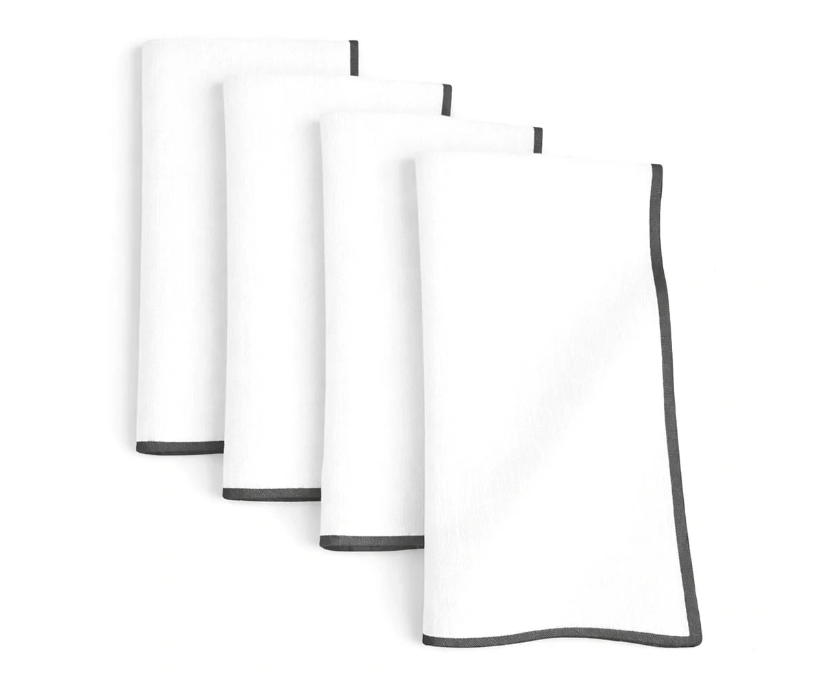 Merrow Stitch Cotton Napkins