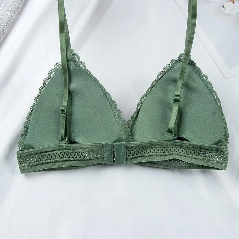 Charming Floral Lace Bra Top For Women Push Up Female Lingerie breathable Bralette Removable Pad Thin Fashion New Wireless Bras
