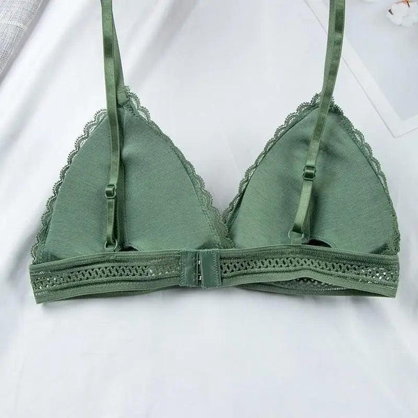 Charming Floral Lace Bra Top For Women Push Up Female Lingerie breathable Bralette Removable Pad Thin Fashion New Wireless Bras