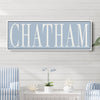 Personalized Framed City, Town, Family Name Canvas Sign | Create Your Own - 24x8 / Black