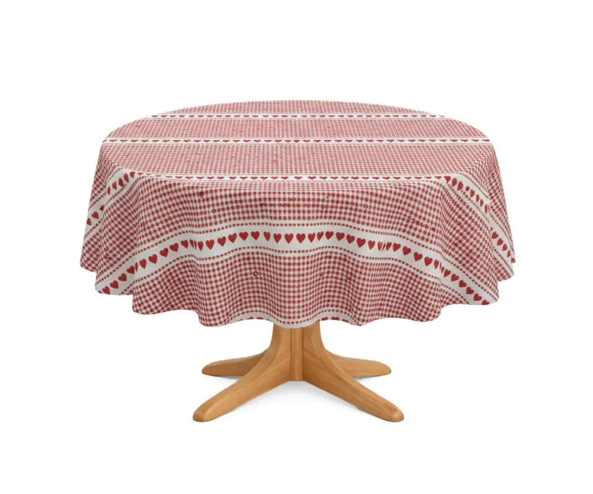 Red Heart Tablecloth - Round